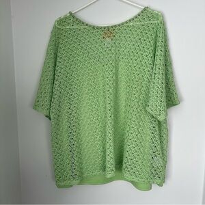 Ruby Rd. Green Short Sleeve Tee‎